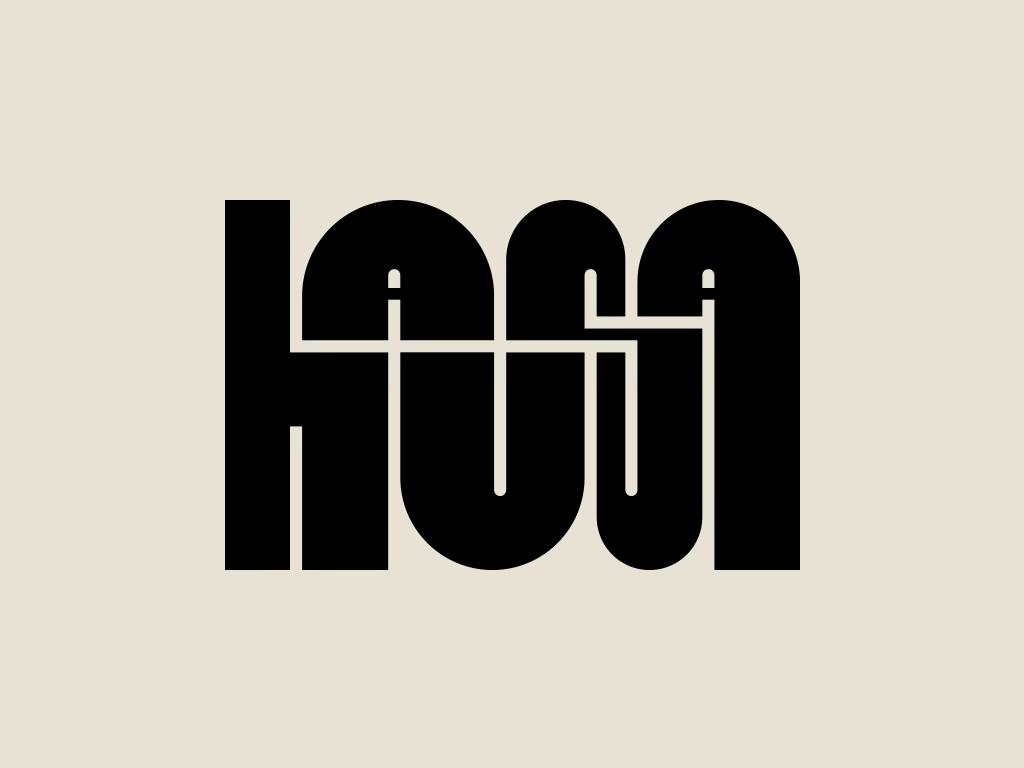 Hausa in a black typography lettering