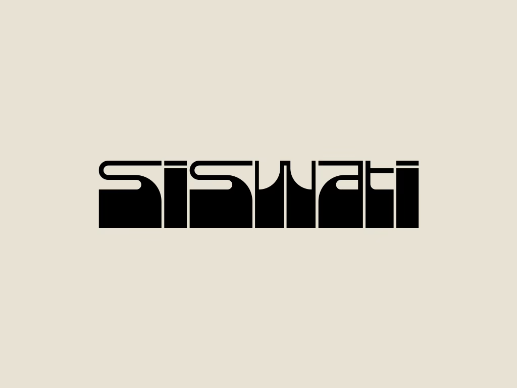 SiSwati typography in black