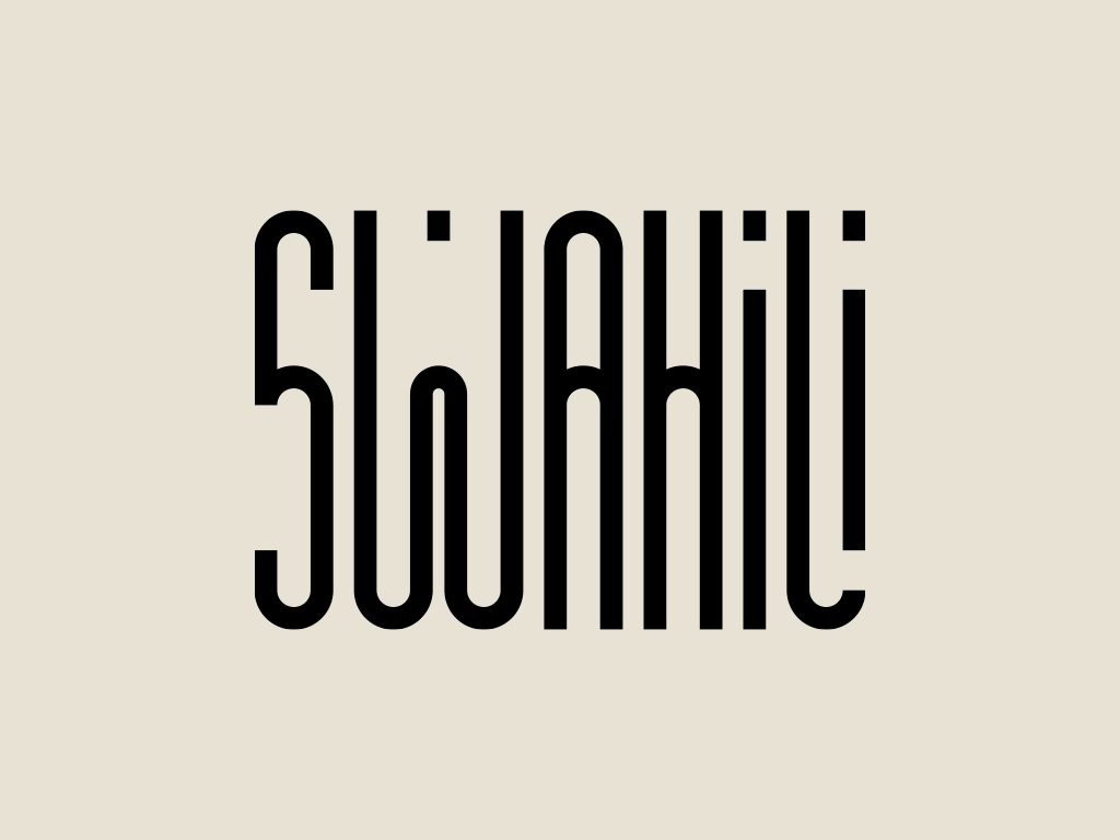 Swahili typography